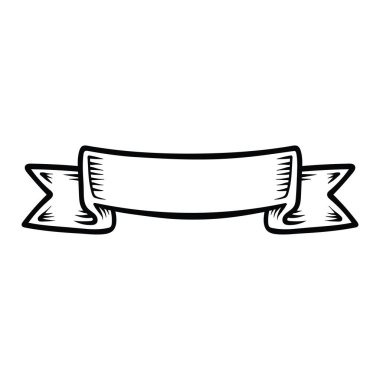 Kurdele pankartın klasik sanat çizgisi biçimi