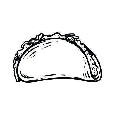 Taco 'nun klasik sanat çizgisi biçimi