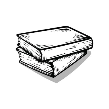 Klasik sanat tarzıyla istiflenmiş iki kitap