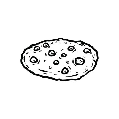 Çerez çizgisi sanat tarzı eskiz klasik klasik klasik tasarım çizimi