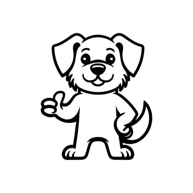 köpek karakteri karikatür çizimi resim çizimi klasik klasik klasik tasarım çizimi çizimi