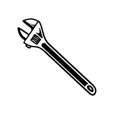 İngiliz anahtarı araçları renk çizgisi çizim klasik klasik klasik tasarım çizimi çizimi