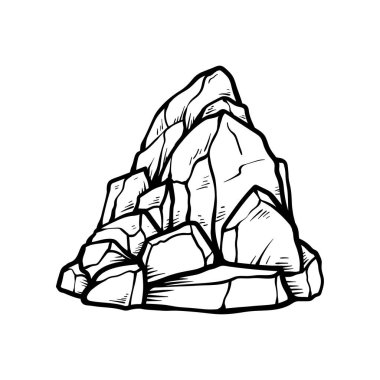 Büyük taş izole çizim çizim çizimi çizimi klasik klasik klasik tasarım çizimi çizimi