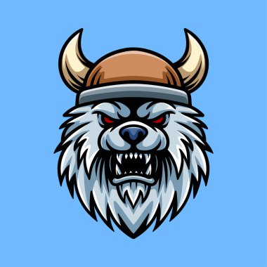 Kurt Viking baş karakteri izole edilmiş çizim sanatı tarzı klasik klasik klasik tasarım çizimi çizimi