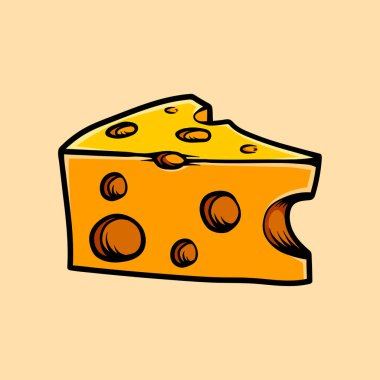Peynir izole edilmiş renkli çizim çizimi çizimi klasik klasik klasik tasarım çizimi çizimi