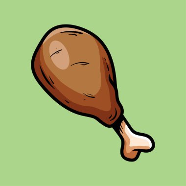 tavuk kızartması izole edilmiş çizim çizimi klasik klasik klasik tasarım çizimi çizimi