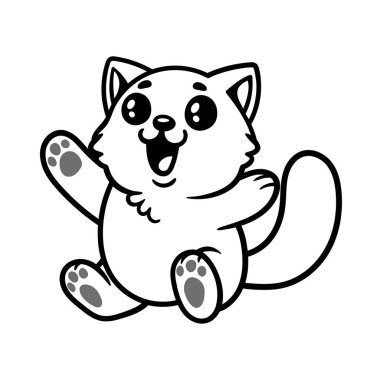 Çizgi film karakteri izole edilmiş çizim çizimi klasik klasik tasarım çizimi.