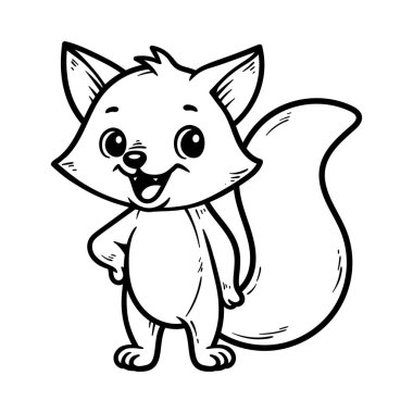 eğlenceli çizgi film ayaklı tilki karakteri izole çizim tarzı klasik klasik klasik tasarım çizimi illüstrasyonu