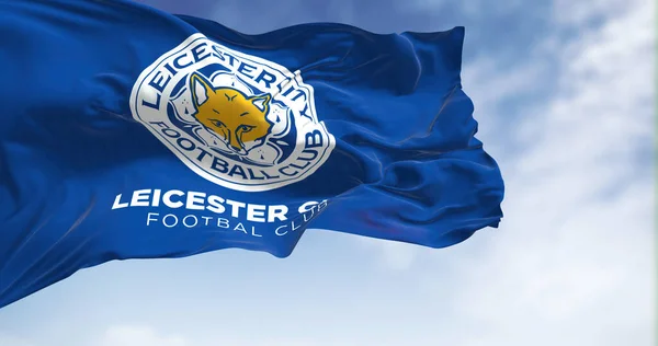 Leicester Reino Unido Outubro 2022 Bandeira Leicester City Football Club — Fotografia de Stock