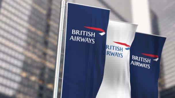 Лондон Великобритания Июня 2023 Года Ожидаются Три Вертикальных Самолета Логотипом — стоковое видео