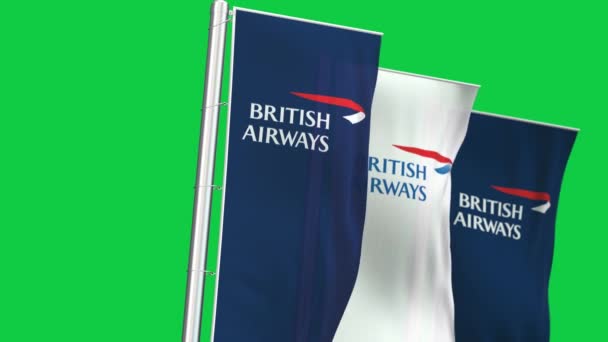 Londres Reino Unido Junio 2023 Tres Pancartas Verticales Con Logotipo — Vídeos de Stock