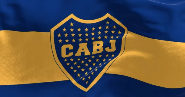 Buenos Aires Juni 2023 Close Van Vlag Van Boca Juniors — Stockfoto