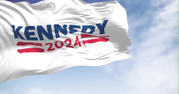Washington April 2023 Kennedy 2024 Democratische Partij Presidentiële Voorverkiezingen Campagne — Stockvideo