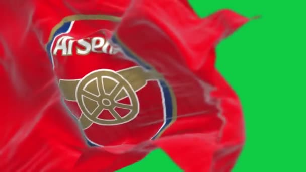 London Egyesült Királyság Május 2023 Arsenal Football Club Zászló Integetett — Stock videók