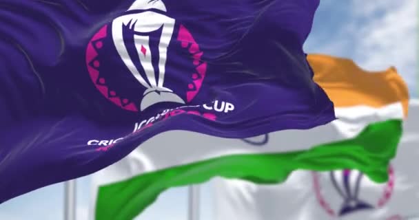 Ahmedabad Οκτωβρίου 2023 Icc Άνδρες Κρίκετ Παγκόσμιο Κύπελλο Ινδίας 2023 — Αρχείο Βίντεο