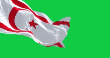 Utah Arı Kovanı Bayrağı ve yeşil arka planda izole edilmiş Amerikan bayrağı. Kusursuz 3D canlandırma animasyonu. Krom anahtar. Yavaş çekim döngüsü. Yeşil ekran. 4 bin. Seçici odak