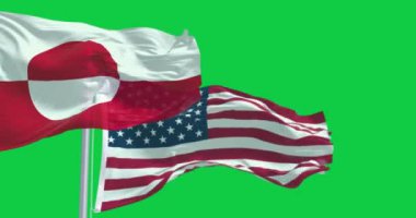 Utah Arı Kovanı Bayrağı ve yeşil arka planda izole edilmiş Amerikan bayrağı. Kusursuz 3D canlandırma animasyonu. Krom anahtar. Yavaş çekim döngüsü. Yeşil ekran. 4 bin. Seçici odak