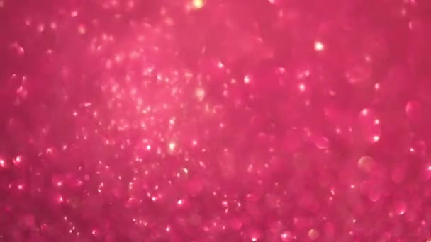 Рожевому Фоні Святковий Дефокус Боке — стокове відео