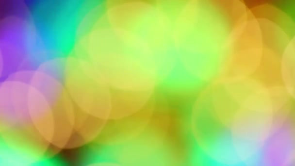 Boże Narodzenie Kolorowe Rozjaśnienie Migoczące Bokeh — Wideo stockowe