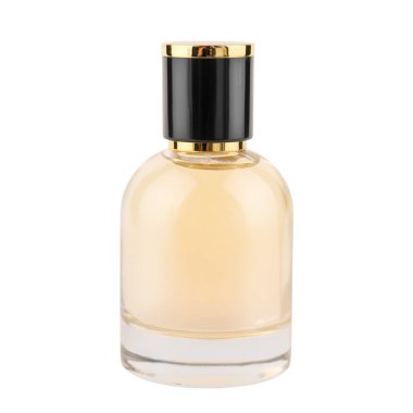 Parfüm şişesi, şeffaf arka planda izole edilmiş..