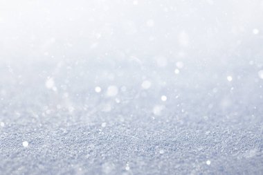 Bokeh ile mavi kar arkaplan çözünürlüğü.