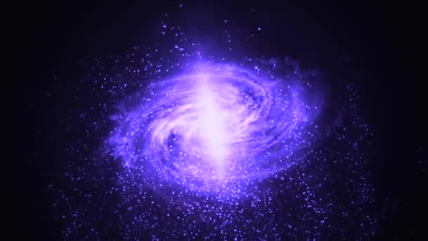 Galaksi Hoş Geldiniz Yerçekimi Gaz Nebula Vesaire Tarafından Bir Arada — Stok video