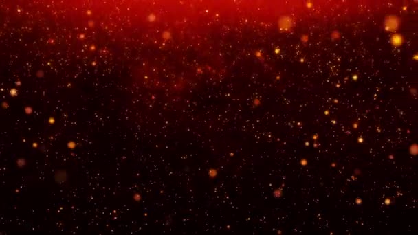 Блиск Барвистих Частинок Вогню Щоб Спалити Стрибнути Космос — стокове відео