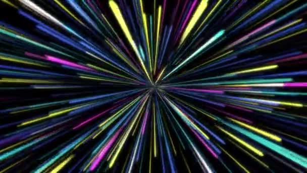Άπειρο Μοτίβο Φωτός Χρωμάτων Διαστημικό Υπόβαθρο Ρεαλιστικό Νεφέλωμα Και Λαμπερά — Αρχείο Βίντεο