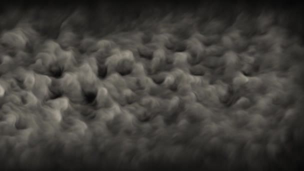 白烟是燃烧物质的气体产物 看起来像波浪或图案 — 图库视频影像