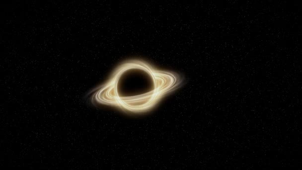 黑洞是一个引力极强的宇宙体 没有什么能逃脱得了 — 图库视频影像