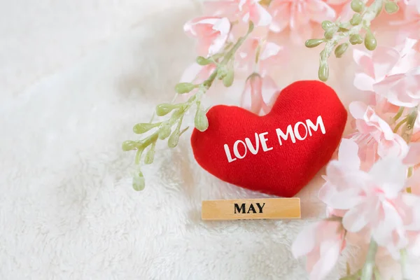 Jeder Tag Ist Muttertag Muttertagskonzept Und Süßester Tag Liebeskonzept Rotes — Stockfoto