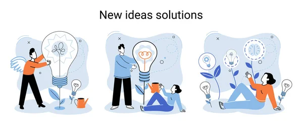 Idea Creative Metaphor Smart Business Opportunities Direction Development Search New — Stock Vector
