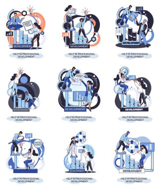 Profesyonel gelişim metaforunda yardım. Nitelikli çalışan eğitim programı. Kursu tazele. İnsan Kaynakları Yönetim Örgütü. İş eğitimi atölyesi. Takımda okul kişiliği gelişimi