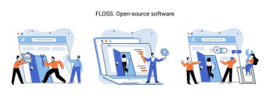 FlosSS açık kaynak yazılımı. Oluşturulan programın kodu değişiklikleri görmek için açık. Açık programın düzeltme hatalarını düzeltmek için programların yeni sürümlerini oluşturmak için zaten oluşturulmuş kodun kullanılması
