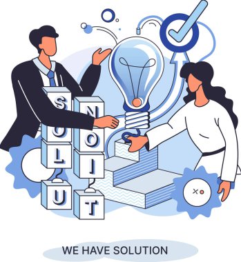 İş ekibinin çalışması sonucu çözüme ulaşılıyor. Yeni başlayanlar. Amaç düşünmek. Teşkilat tarafından yapılan işbirliği ekibi oluşturur. Yaratıcı başarılı yönetim metaforu, karar ve takım çalışması