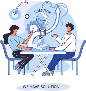 İş ekibinin çalışması sonucu çözüme ulaşılıyor. Yeni başlayanlar. Amaç düşünmek. Teşkilat tarafından yapılan işbirliği ekibi oluşturur. Yaratıcı başarılı yönetim metaforu, karar ve takım çalışması