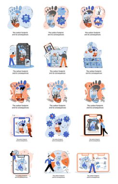 Karbon ayak izi ve sonuç metaforu. Gezegende iklim değişikliğinin nedenleri. Atmosferde rekor seviyede karbondioksit karbondioksit var. Çevresel, ekolojik sorunlar hava ve atmosfer kirliliği