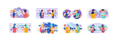 Ses asistanı. Akıllı hoparlör sanal asistanı, ses robotu, ses kontrollü akıllı hoparlör kullanan insanlar. Ses etkinleştirilmiş dijital kimlik kontrolü erişimi olmayan mobil cihaz mikrofonu