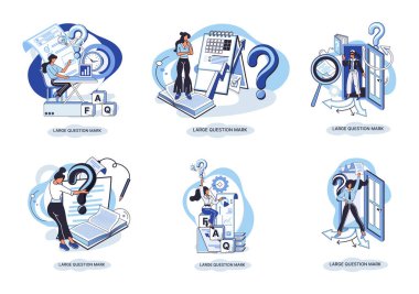 Ladge soru işareti metaforu. Sorun ve çözüm konsepti, soru işareti. Soru sor ve cevapları al. Çevrimiçi destek merkezi. Karmaşık sorunları çözmek, neden forum imzalamak. SSS sık sık yardım istedi.