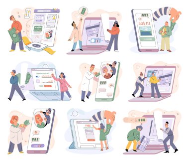 Concept of hacker attack, fraud investigation, internet phishing attack. Fraud prevention. Internet user open scam email. Stealing privacy account and password. Cyber criminal stealing personal data