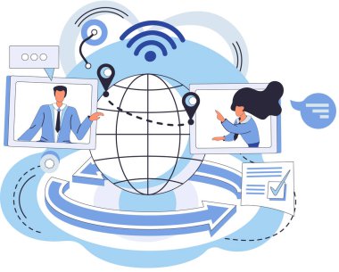Birleşmiş iletişim, karşılıklı yardım kavramı. Atılgan iletişim platformu, tutarlı birleşik kullanıcı arayüzü. İş desteği, proje yönetimi. Ağ bağlantısı, etkileşim