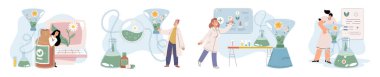 Bitkisel yağlar doğal ilaçlar. Alternatif ilaç, havan, tüp içinde cam bitkisi ve çiçek üreten bilim adamı ya da doktor. Doktor şifalı bitkileri kontrol ediyor. Bitkisel ilaçlar. Uyuşturucu araştırması