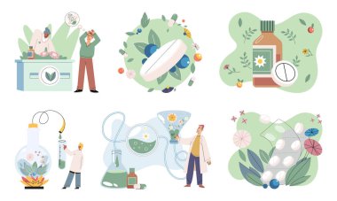 Bitkisel yağlar doğal ilaçlar. Alternatif ilaç, havan, tüp içinde cam bitkisi ve çiçek üreten bilim adamı ya da doktor. Doktor şifalı bitkileri kontrol ediyor. Bitkisel ilaçlar. Uyuşturucu araştırması