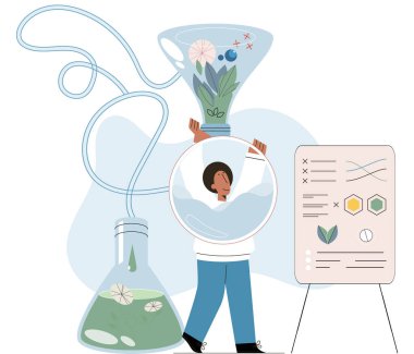 Bilim adamlarıyla yapılan doğal tıp konsepti bitkisel malzemelerden hap üretiyor. Hastaya bitkisel ilaç hazırlayan uzman bir eczacı. Doktor bitki ve özlerden ayurvedik homeopatik ilaçlar geliştiriyor.