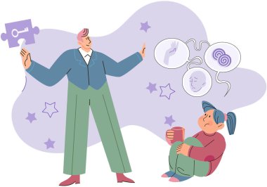 Psikiyatrist randevusu. Çocuk danışmanlıkta psikolog ya da doktorla konuşuyor. Ergen üzerinde psikolojik baskı var. Üzgün kız terapi seansında oturuyor. Zihinsel sorunlar. Zorbalık, okulda taciz