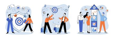 Başarılı bir proje başlatıldı. Vektör çizimi. Bir proje başlatılması, bilinmeyen bir yere ilk yolculuk başarılı bir iş, dayanıklılık ve yenilik vasiyeti proje başlatılması, heyecan verici bir başlangıç.