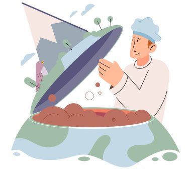 Bilimadamı toprağın bileşimini inceliyor. Yer analizi ve toprak kirliliği. Jeolog yer katmanları ve büyüyen bitkilerin minerallerinin bileşimini araştırıyor. Tarım ve doğal kaynak kavramı