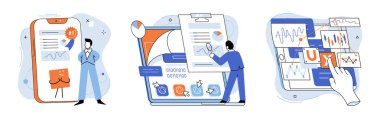 Uygulama testi metaforu. Vektör çizimi. Uygulama testi, ölçüm uygulamaları için stres testi sağlamlık Yazılım testi, kod Uygulama testinin performansını onaylayan denetimci, denetim