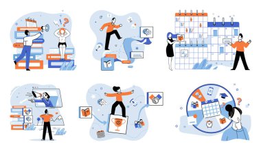 İş danışmanı. Vektör çizimi. Güçlü yönetim becerileri ticari başarı için gereklidir. Danışmanlık programları bireylere değerli destek ve rehberlik sunar. Kişisel başarı genellikle