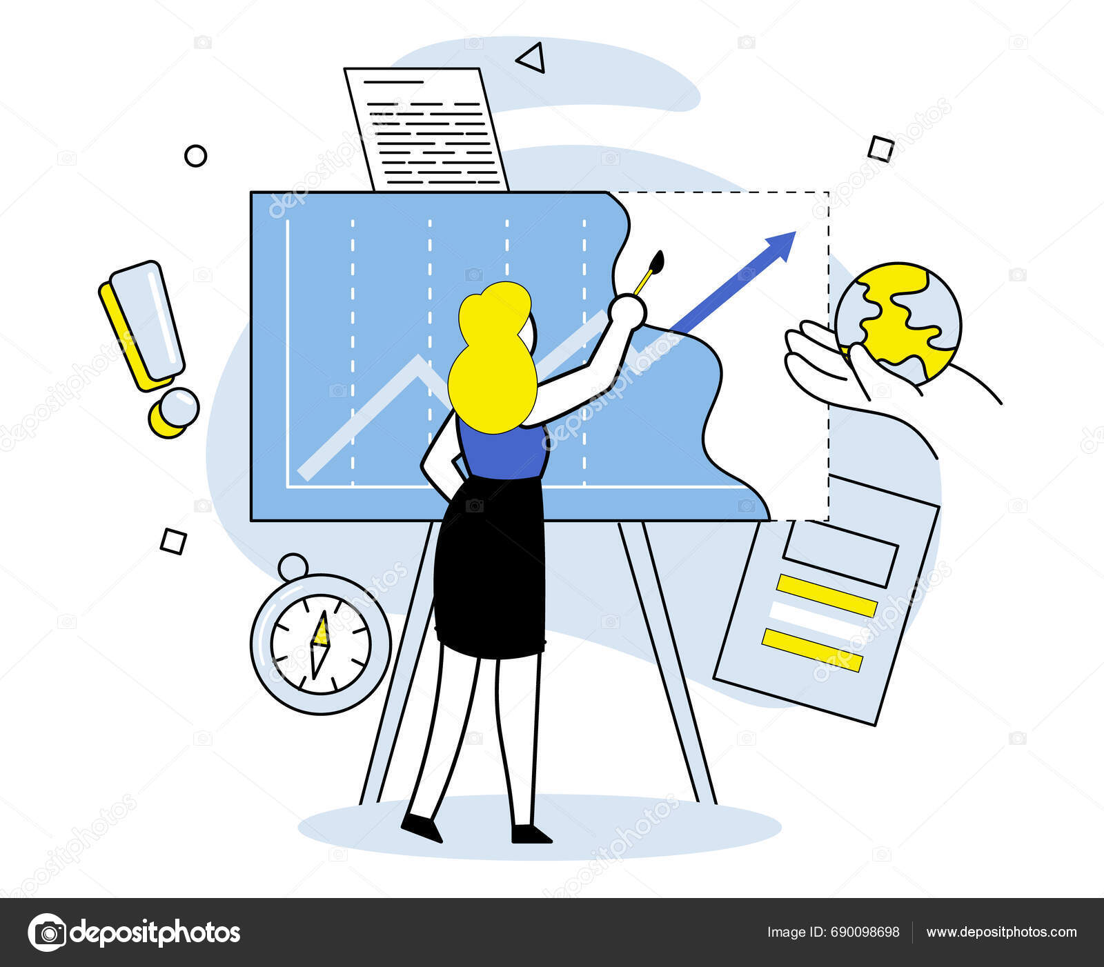 Data Visualization Vector Illustration Data Visualization Concept ...